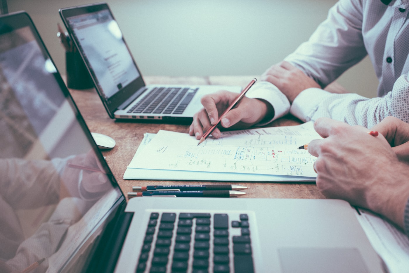 NDA corporate website design and content layout
